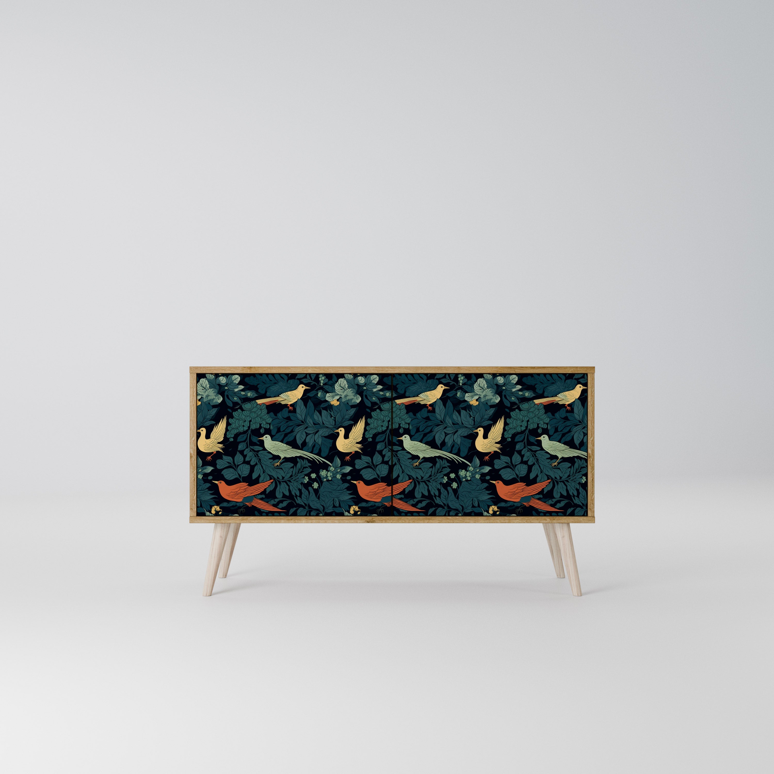 FOWL ORNAMENT Kompaktes 2-türiges TV-Lowboard