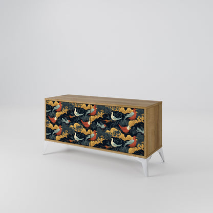 FOWLY DAZE Kompaktes 2-türiges TV-Lowboard