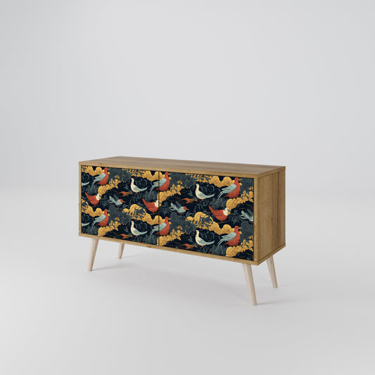 FOWLY DAZE Kompaktes 2-türiges TV-Lowboard