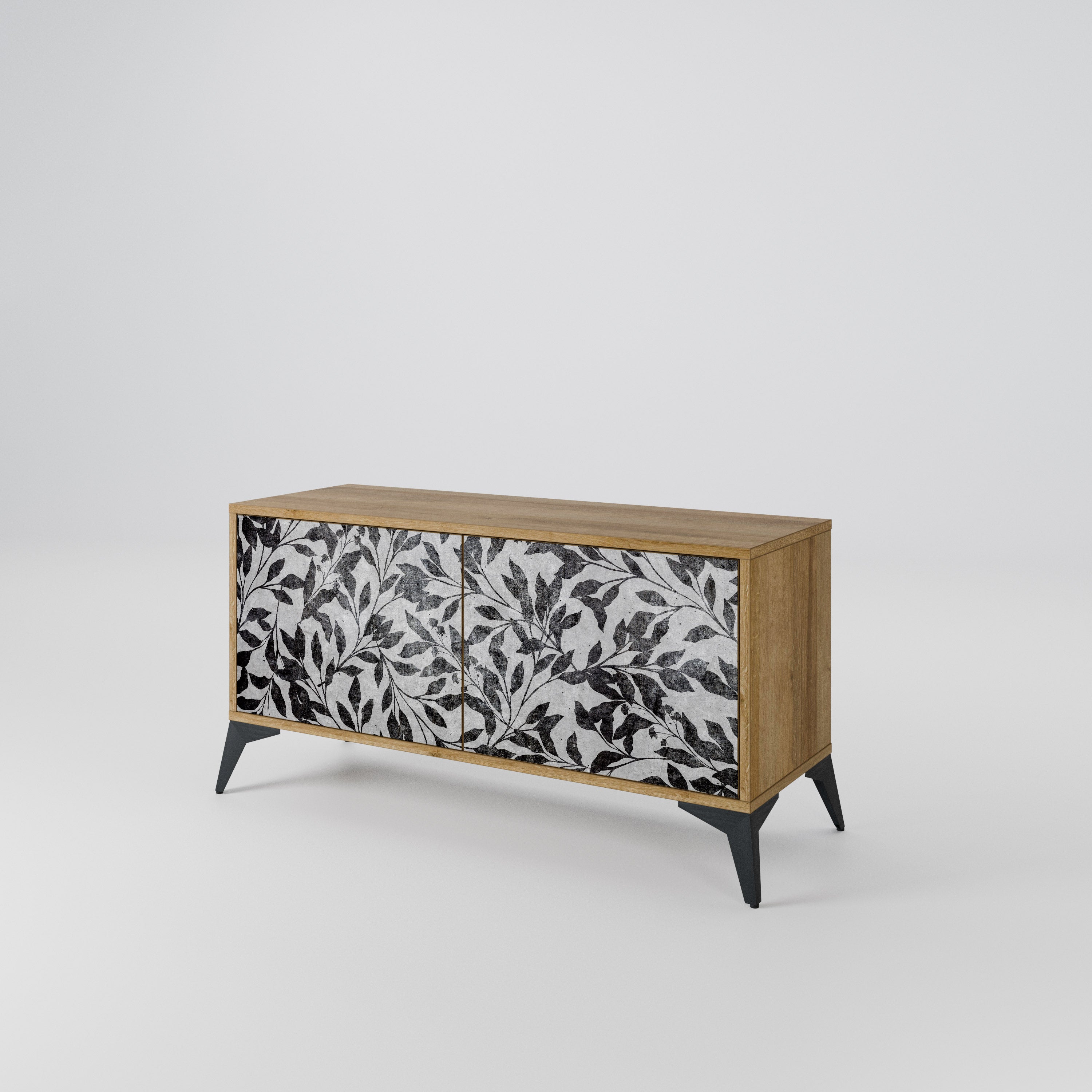 CHARCOAL SPROUT Kompaktes 2-türiges TV-Lowboard