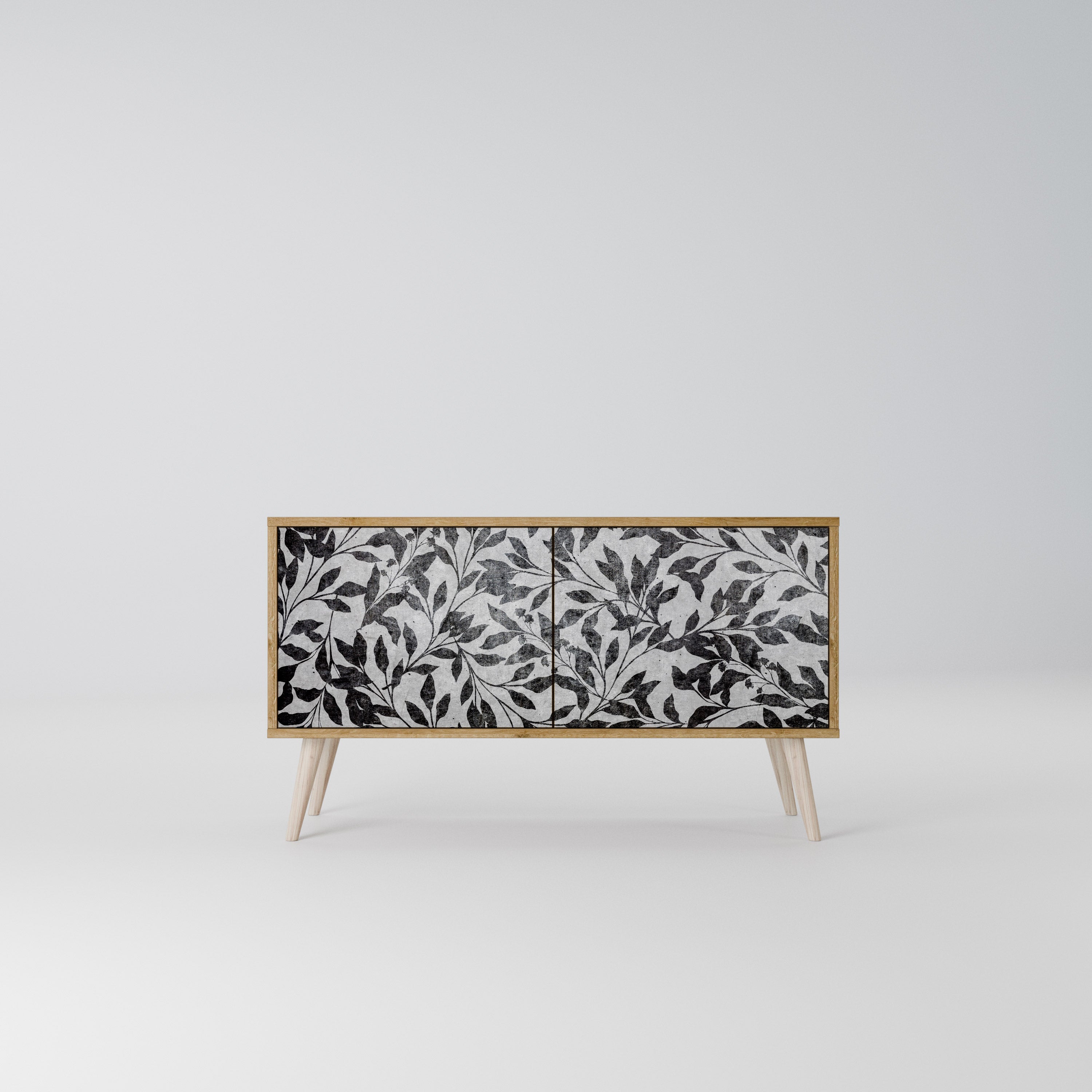 CHARCOAL SPROUT Kompaktes 2-türiges TV-Lowboard