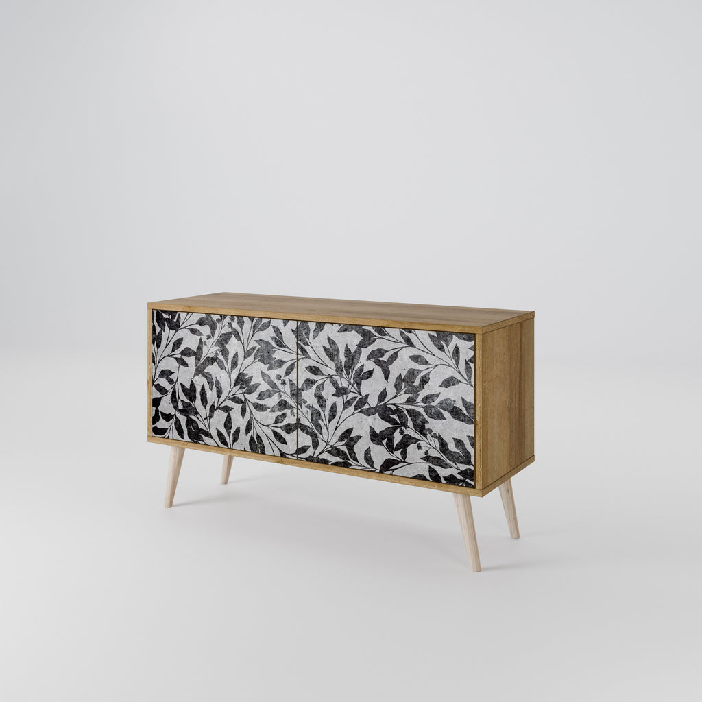 CHARCOAL SPROUT Kompaktes 2-türiges TV-Lowboard