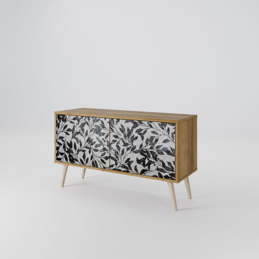 CHARCOAL SPROUT Compact 2-Door TV Cabinet