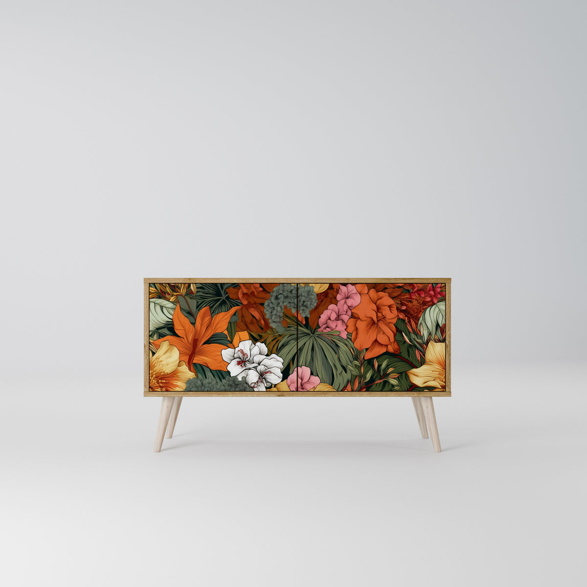 RADIANT FLORA Compact 2-Door TV Cabinet