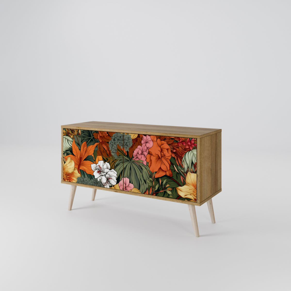 RADIANT FLORA Compact 2-Door TV Cabinet