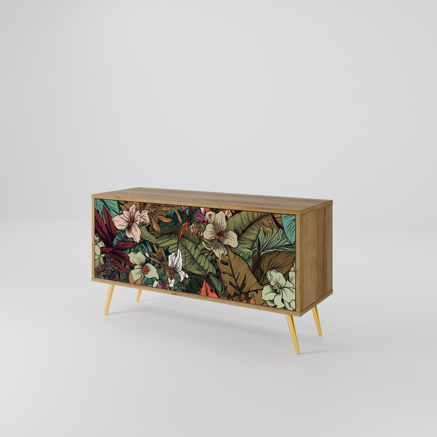 BOTANICAL EMERGENCE Kompaktes 2-türiges TV-Lowboard