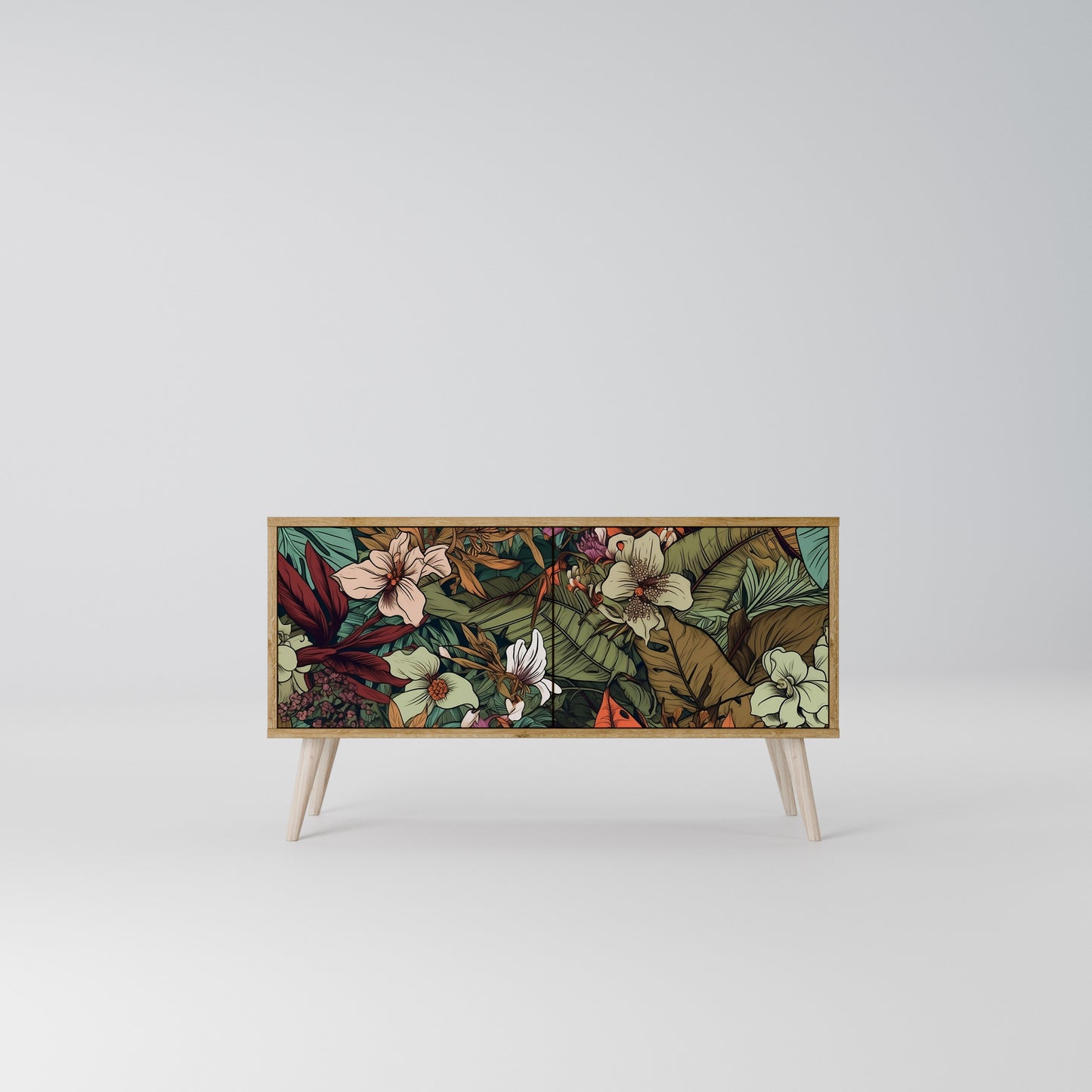 BOTANICAL EMERGENCE Kompaktes 2-türiges TV-Lowboard
