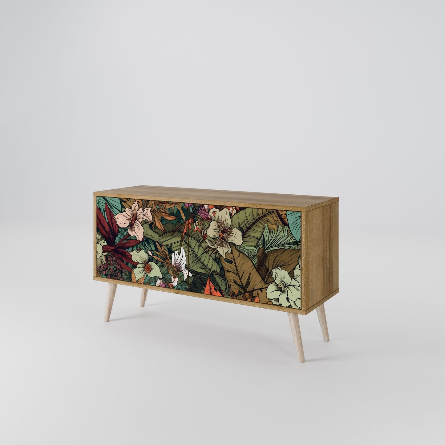 BOTANICAL EMERGENCE Kompaktes 2-türiges TV-Lowboard