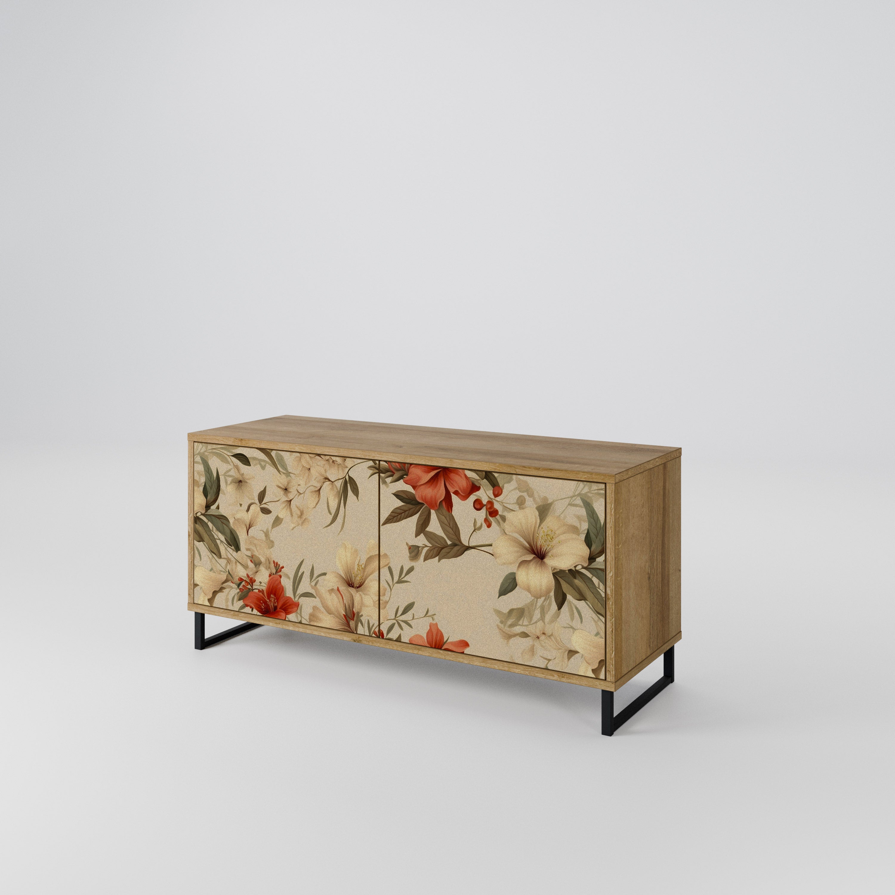 BLOOMING HARMONY Kompaktes 2-türiges TV-Lowboard