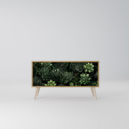 SUCCULENT JUNGLE Kompaktes 2-türiges TV-Lowboard