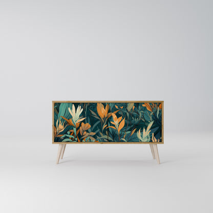 FLORAL SERENITY Kompaktes 2-türiges TV-Lowboard