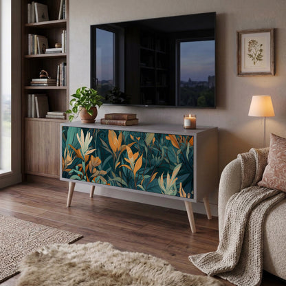 FLORAL SERENITY Kompaktes 2-türiges TV-Lowboard