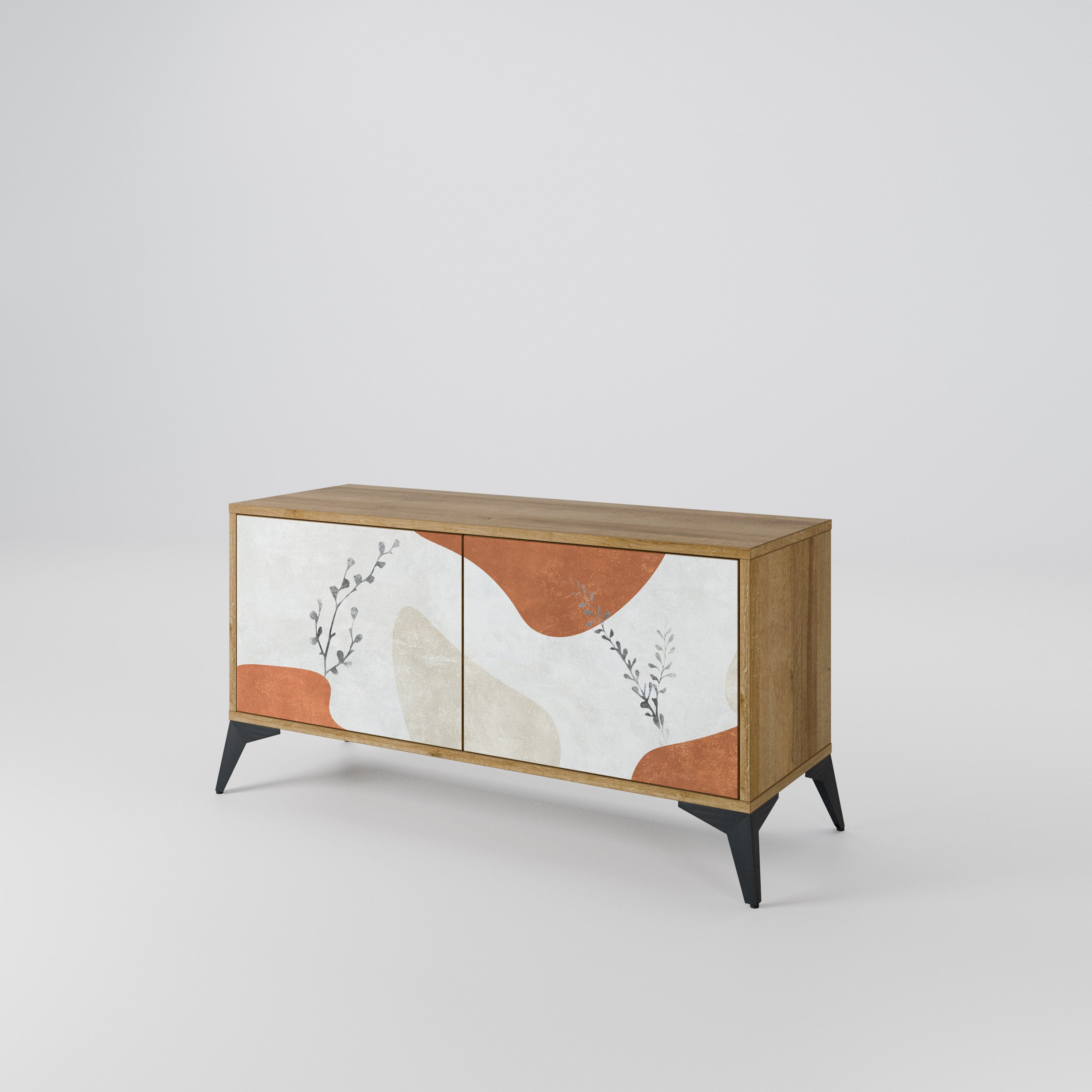 TRANQUIL TWIG Kompaktes 2-türiges TV-Lowboard