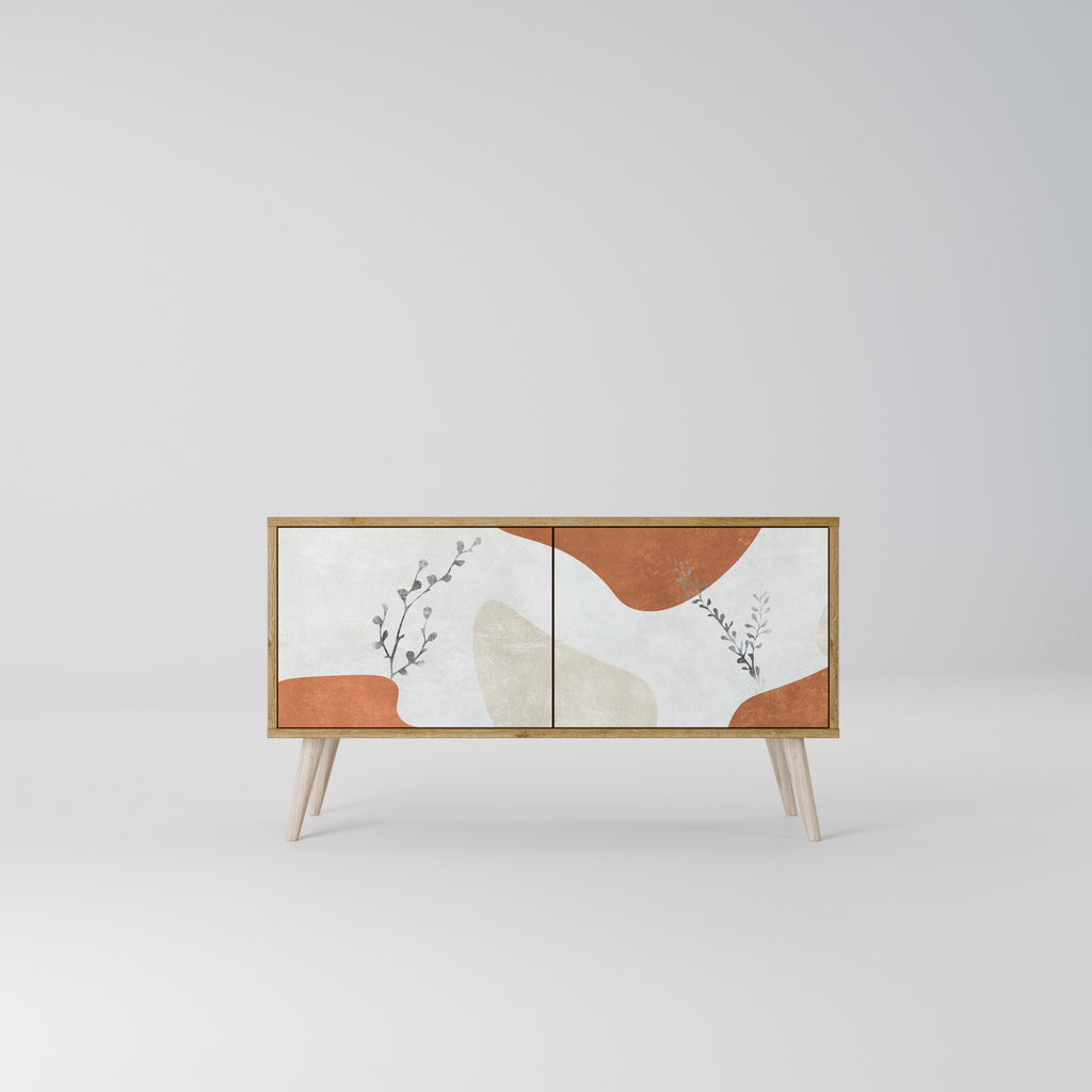 TRANQUIL TWIG Kompaktes 2-türiges TV-Lowboard