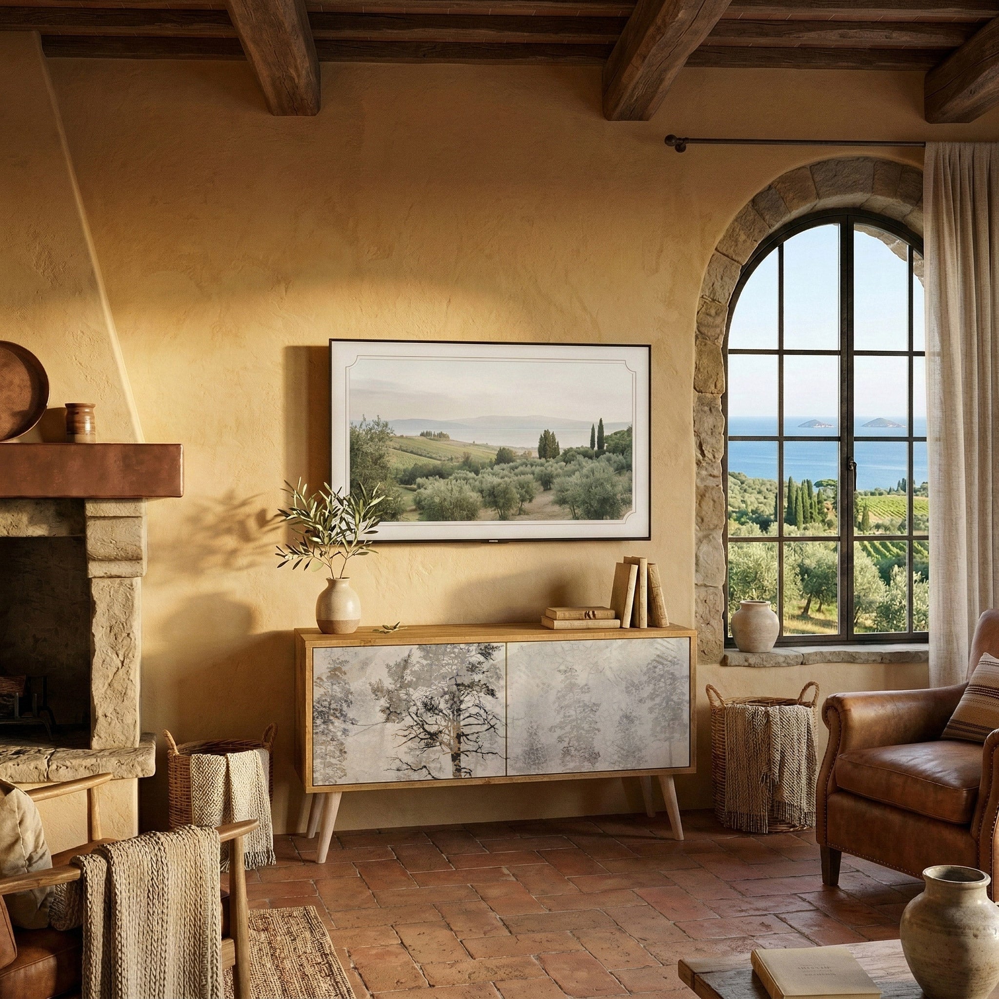 FADE IN THE TREES Kompaktes 2-türiges TV-Lowboard