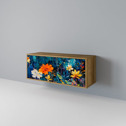 MIDNIGHT BLOSSOM Kompaktes 2-türiges TV-Lowboard