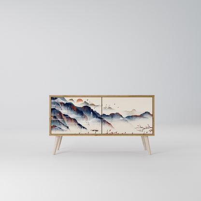 JAPANESE LANDSCAPE Kompaktes 2-türiges TV-Lowboard