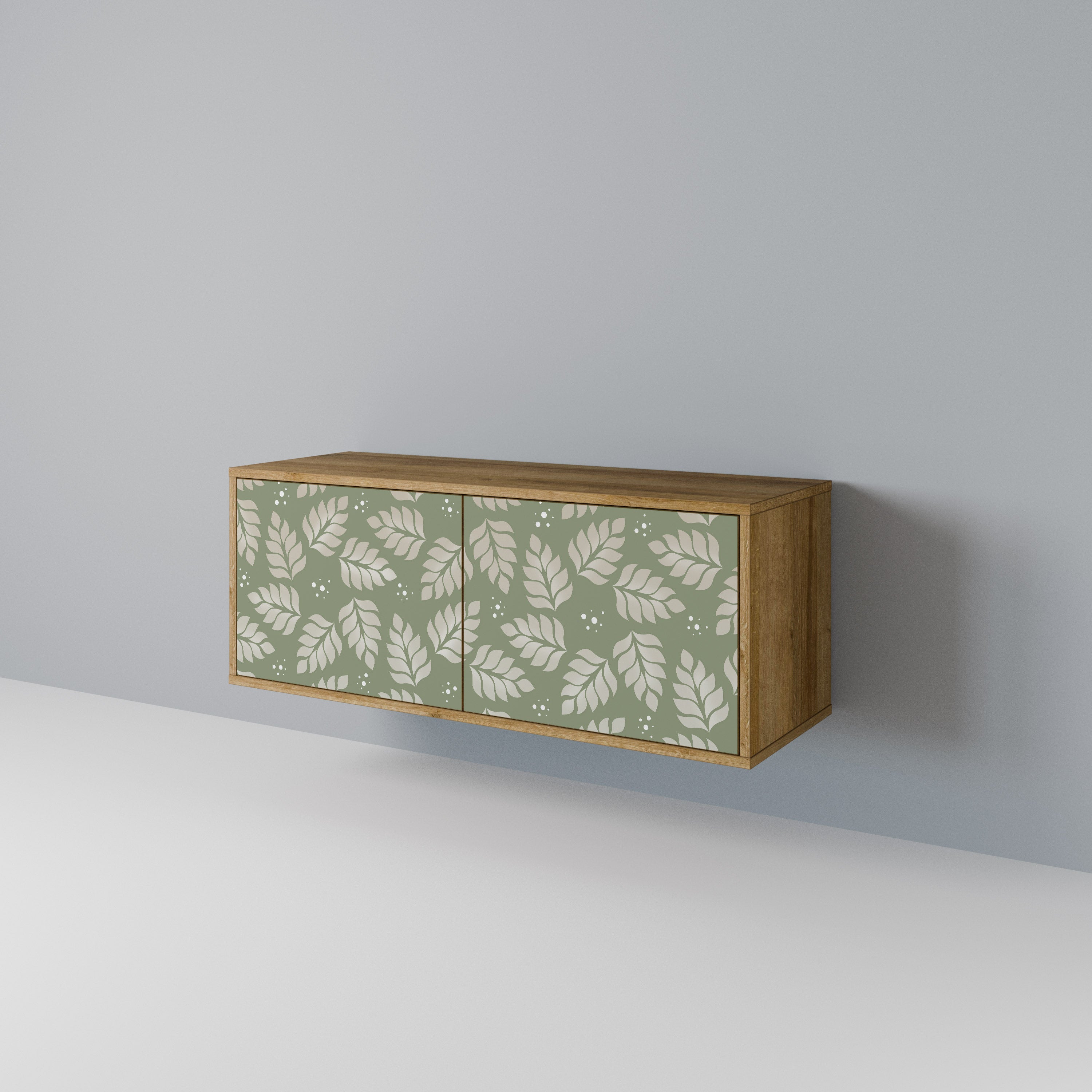 LEAVES ON GREEN Kompaktes 2-türiges TV-Lowboard