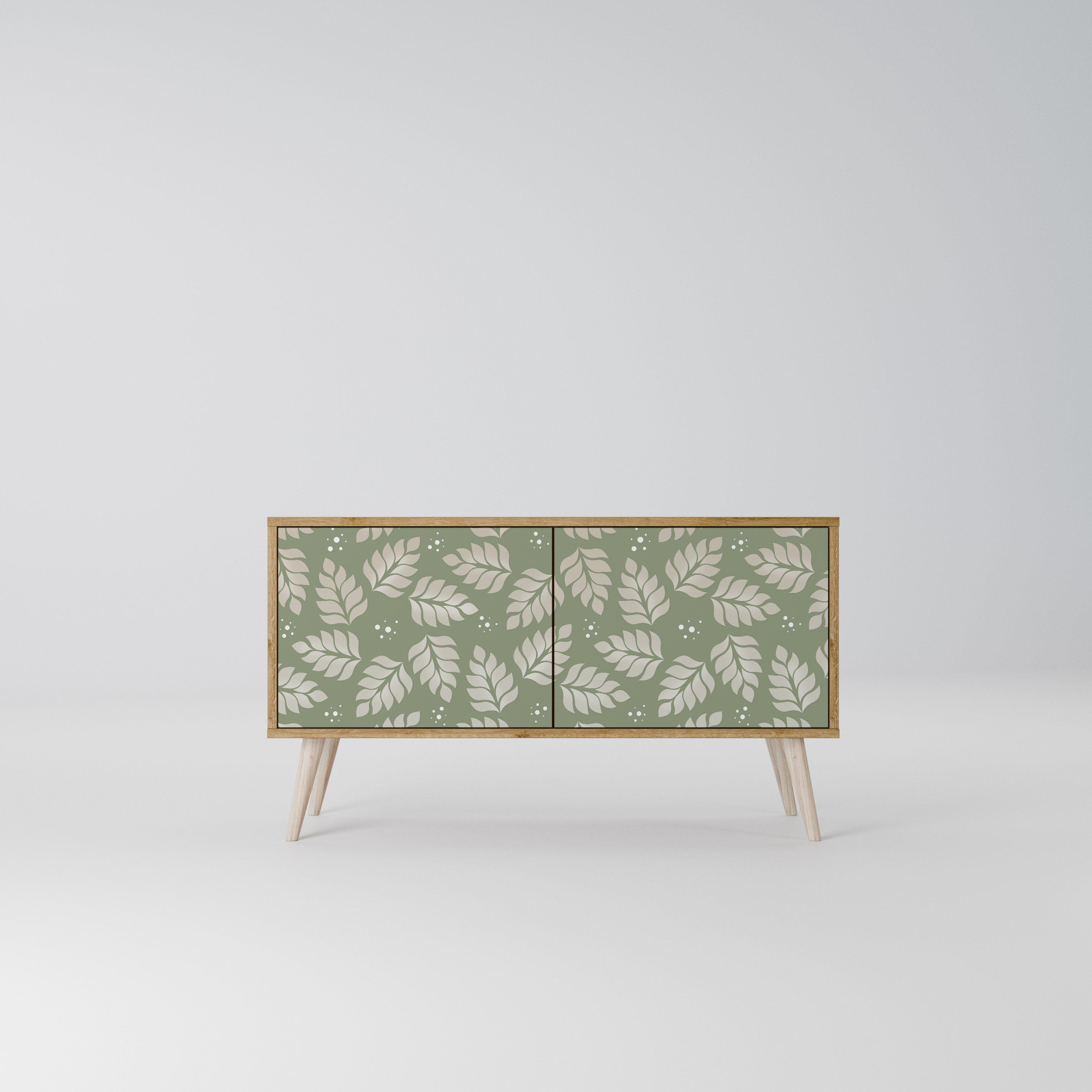 LEAVES ON GREEN Kompaktes 2-türiges TV-Lowboard