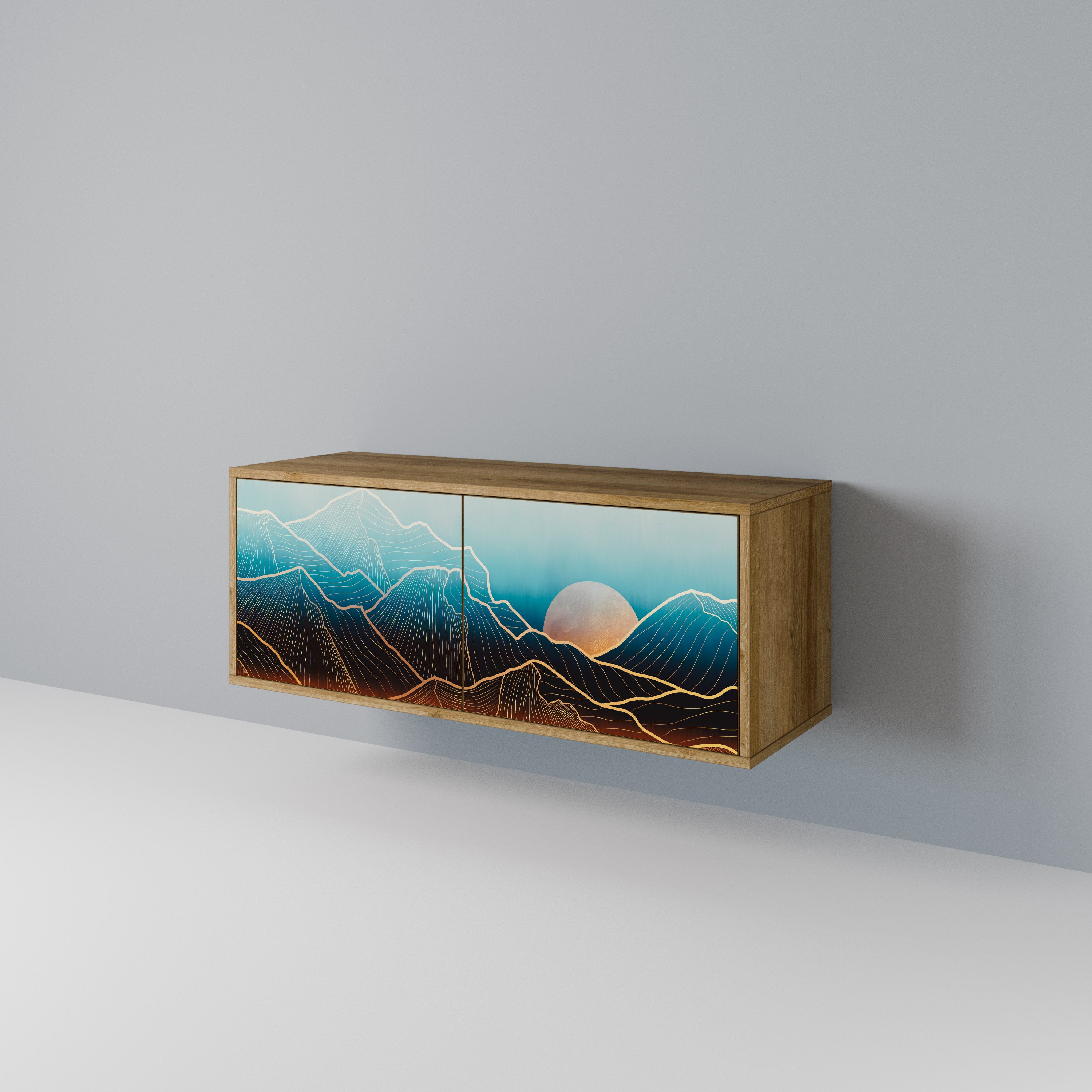 LUNAR SECRETS Kompaktes 2-türiges TV-Lowboard