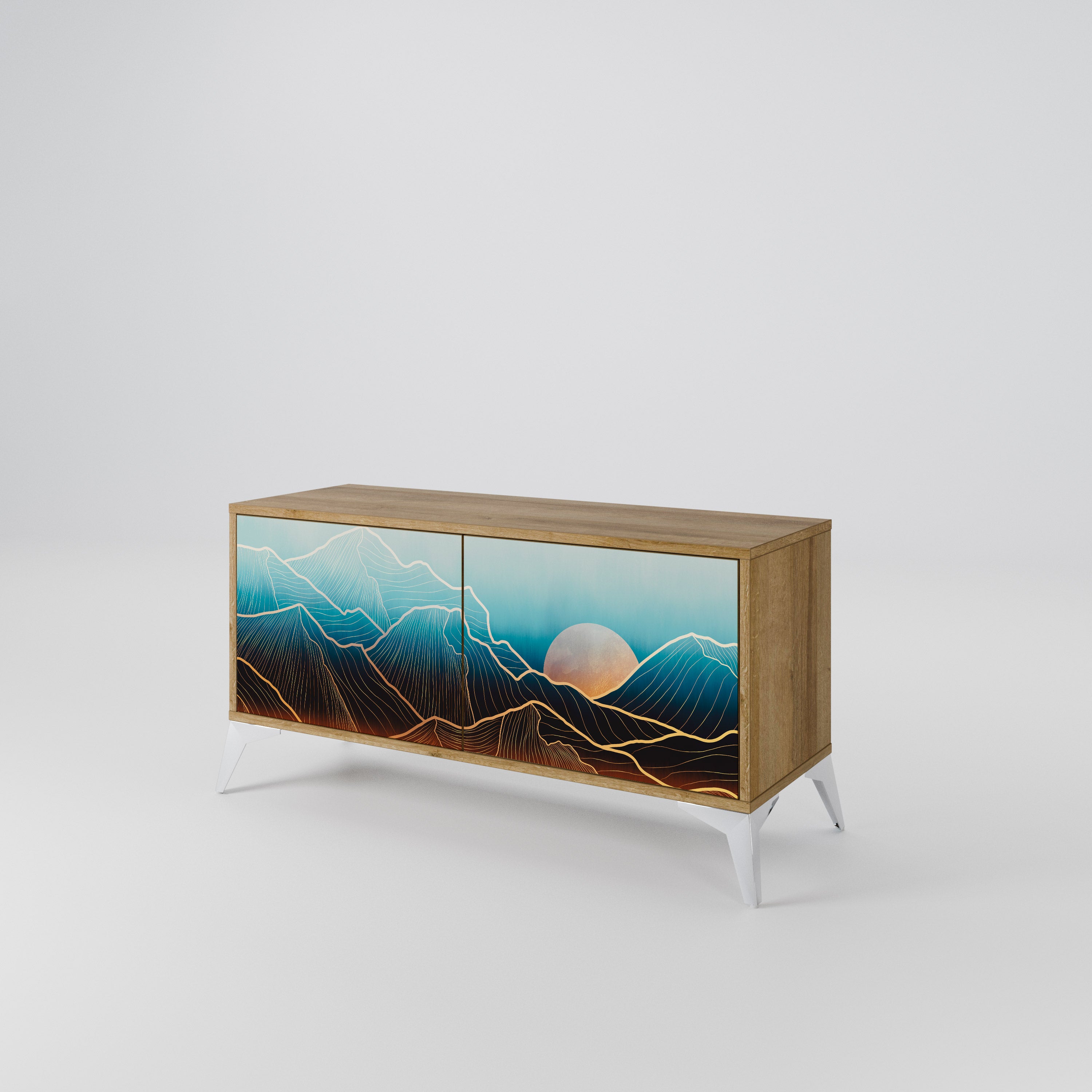 LUNAR SECRETS Kompaktes 2-türiges TV-Lowboard