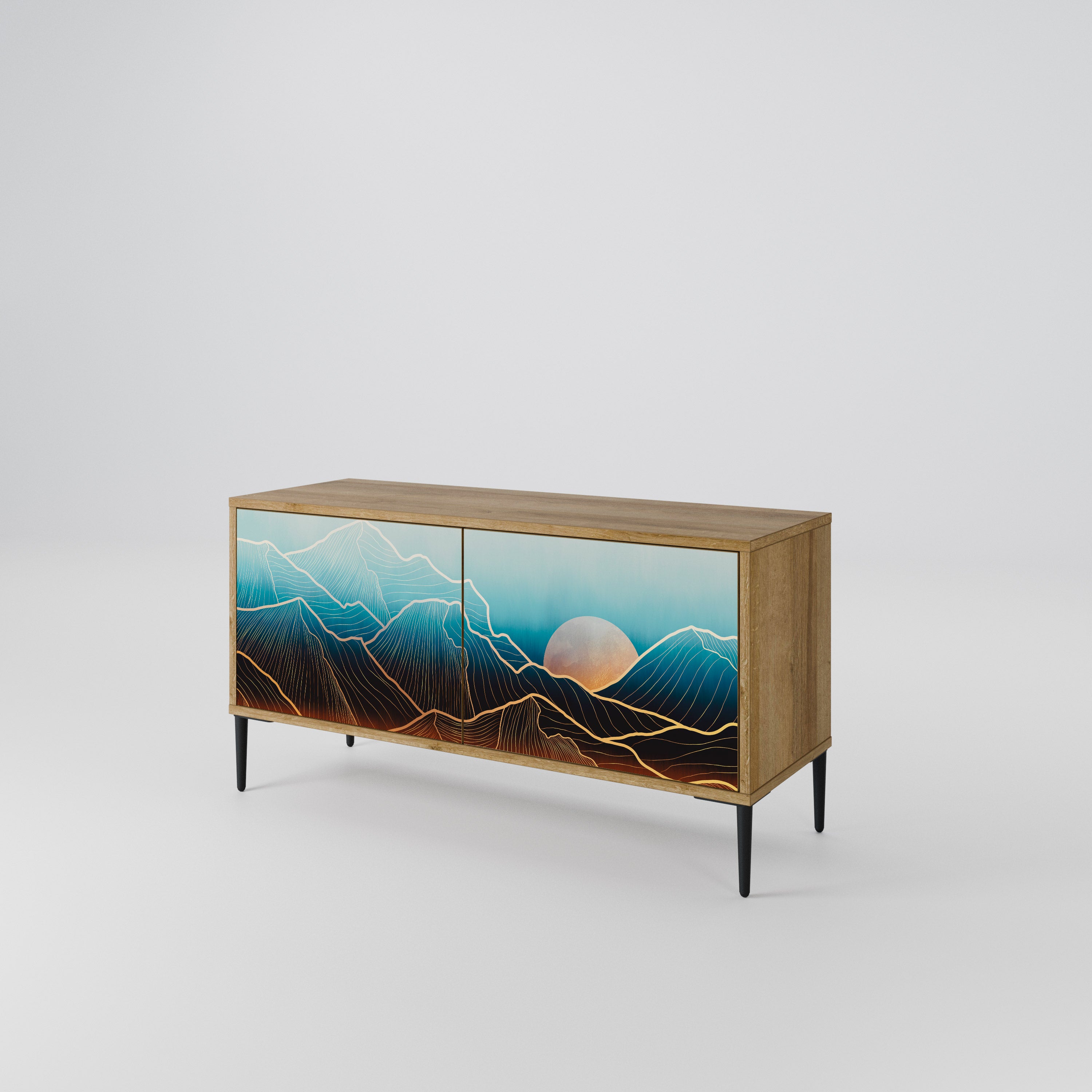 LUNAR SECRETS Kompaktes 2-türiges TV-Lowboard