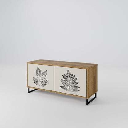 LEAFY STAMPS Kompaktes 2-türiges TV-Lowboard