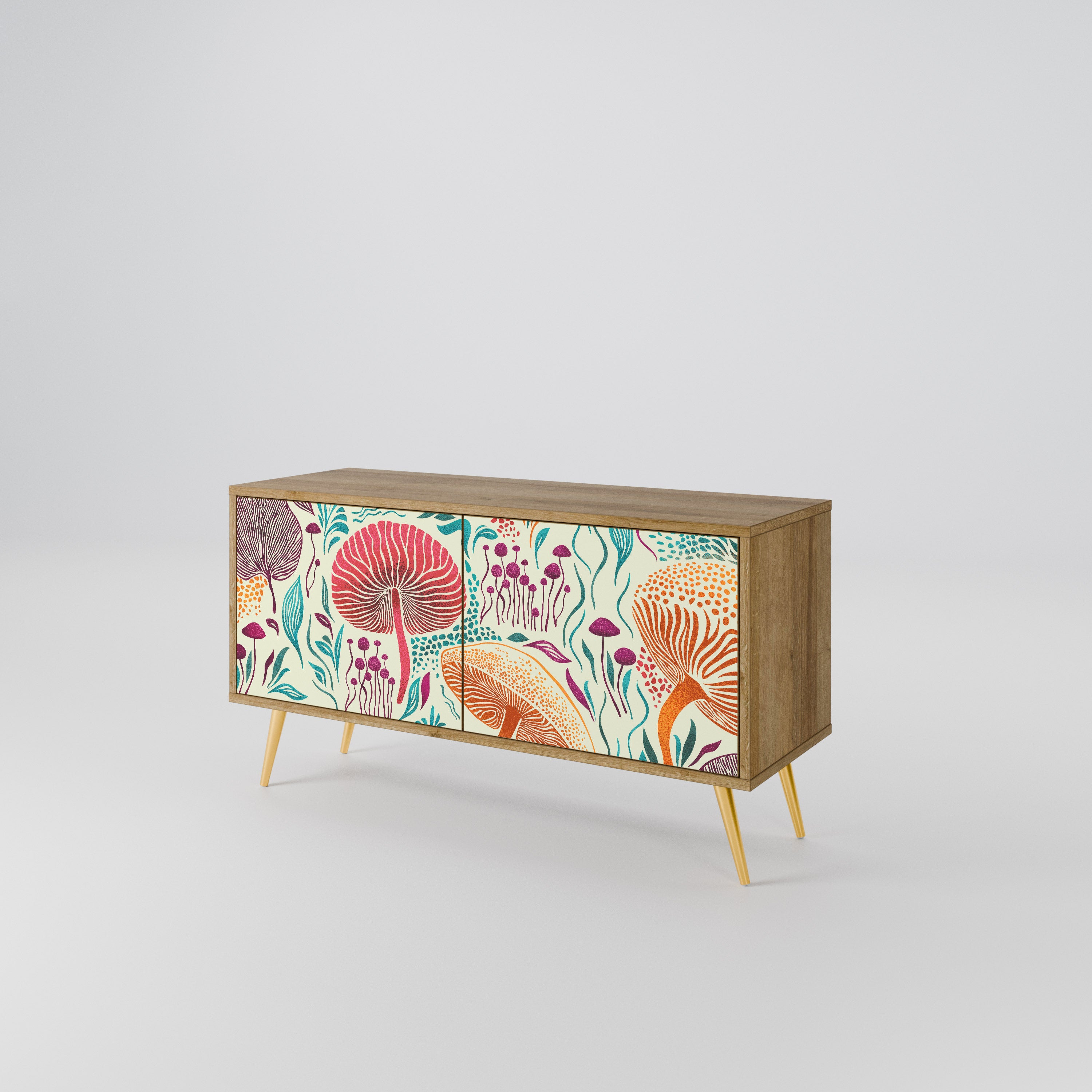 FUNGUS FANTASY Kompaktes 2-türiges TV-Lowboard