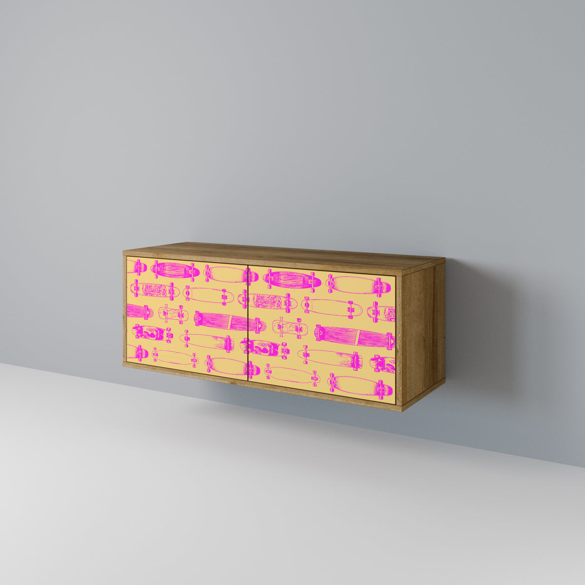 SKATEBOARD ARTISTRY Kompaktes 2-türiges TV-Lowboard