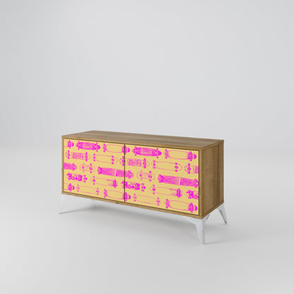 SKATEBOARD ARTISTRY Kompaktes 2-türiges TV-Lowboard