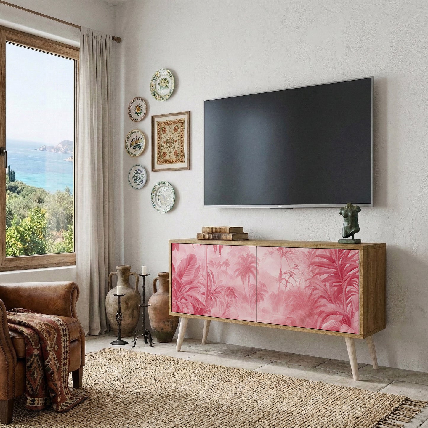 SWEET TROPICS Kompaktes 2-türiges TV-Lowboard