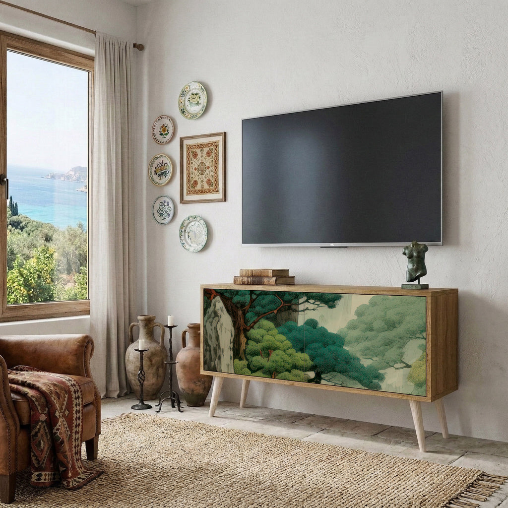 VERDURE ABYSS Compact 2-Door TV Cabinet