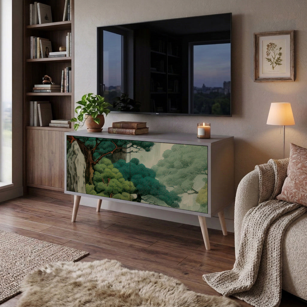 VERDURE ABYSS Compact 2-Door TV Cabinet