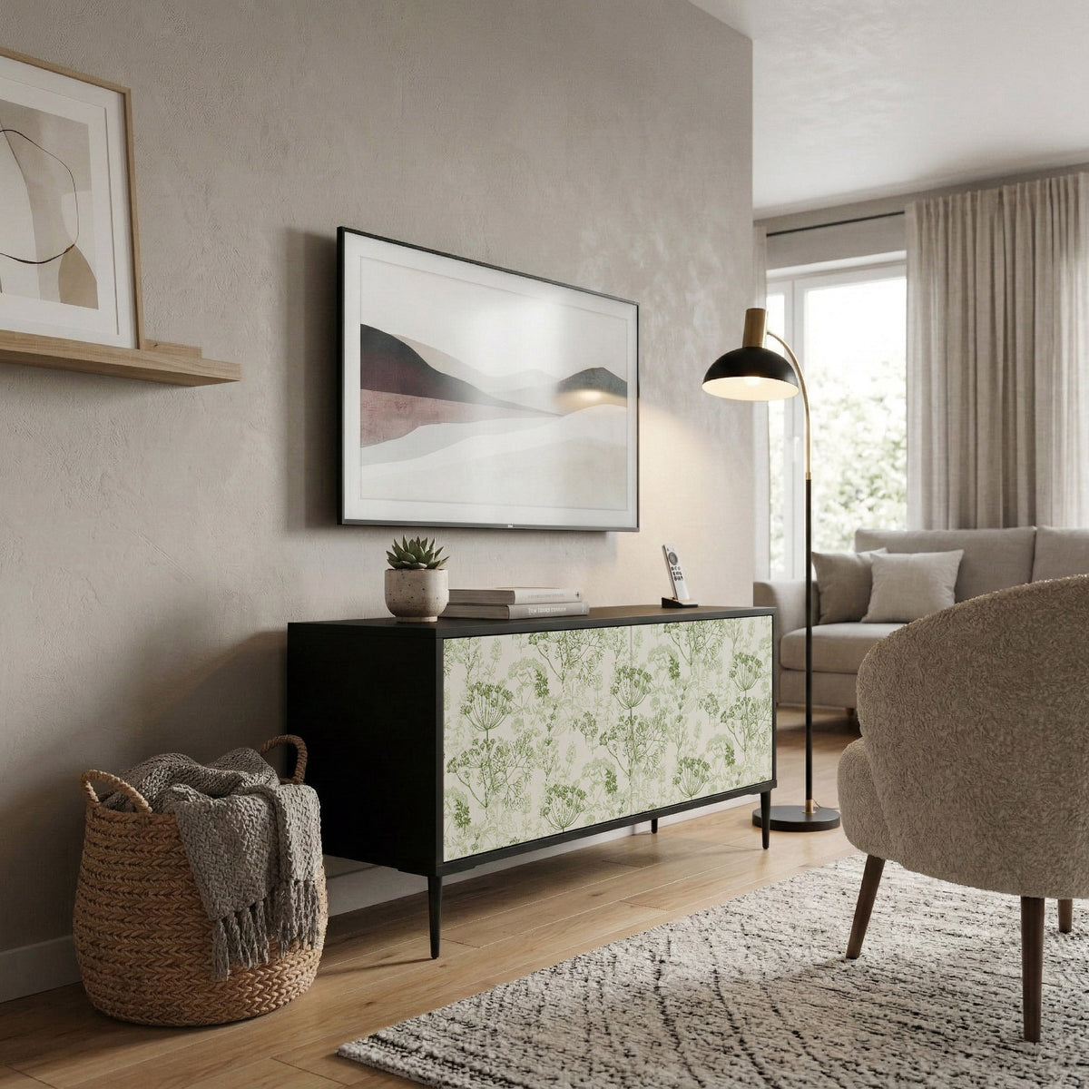FENNEL BALDACHIN Compact 2-Door TV Cabinet