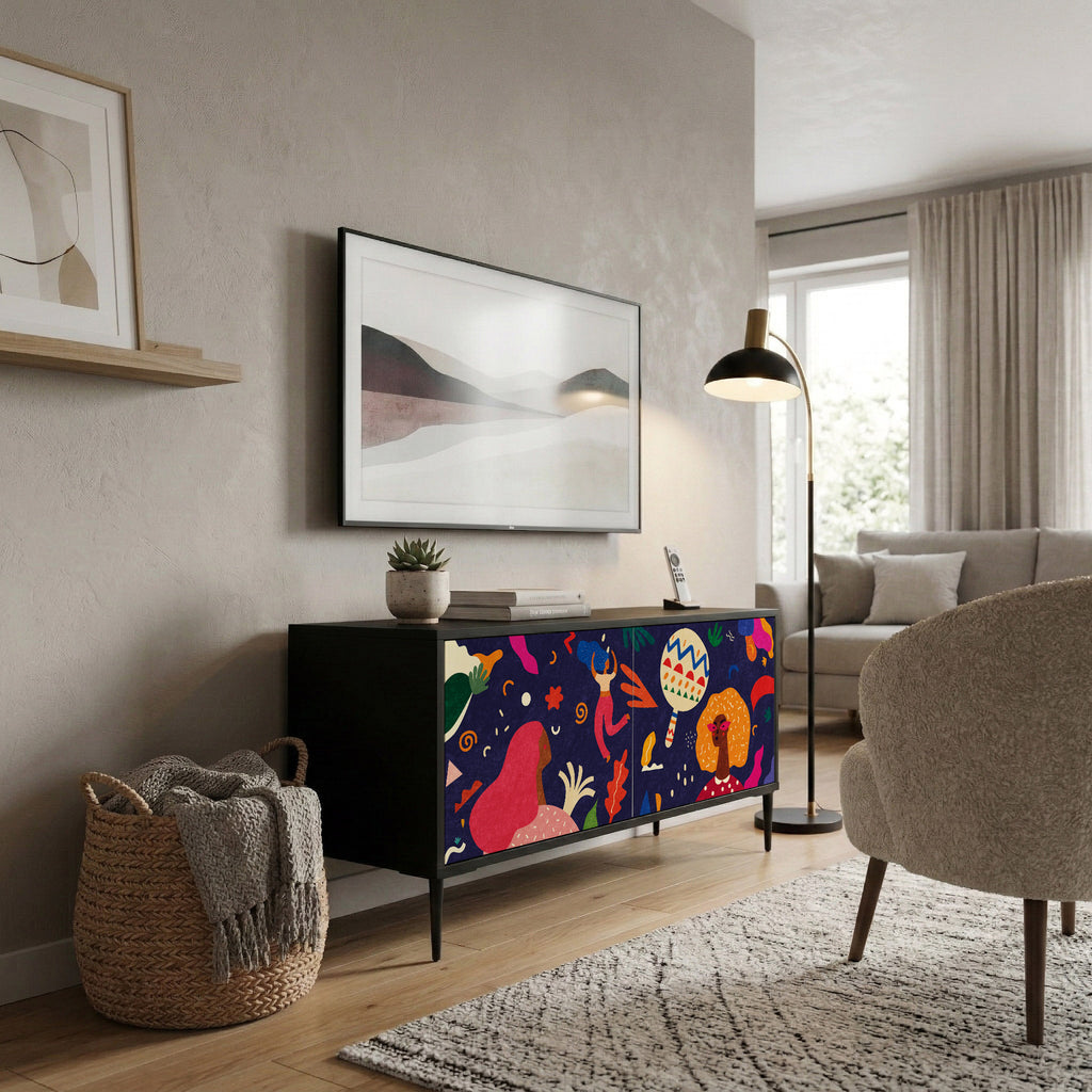 FESTIVE PLEASURES Kompaktes 2-türiges TV-Lowboard