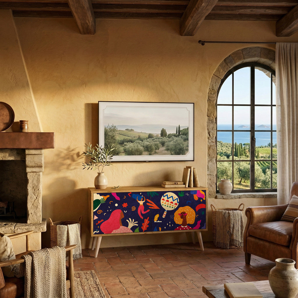 FESTIVE PLEASURES Kompaktes 2-türiges TV-Lowboard