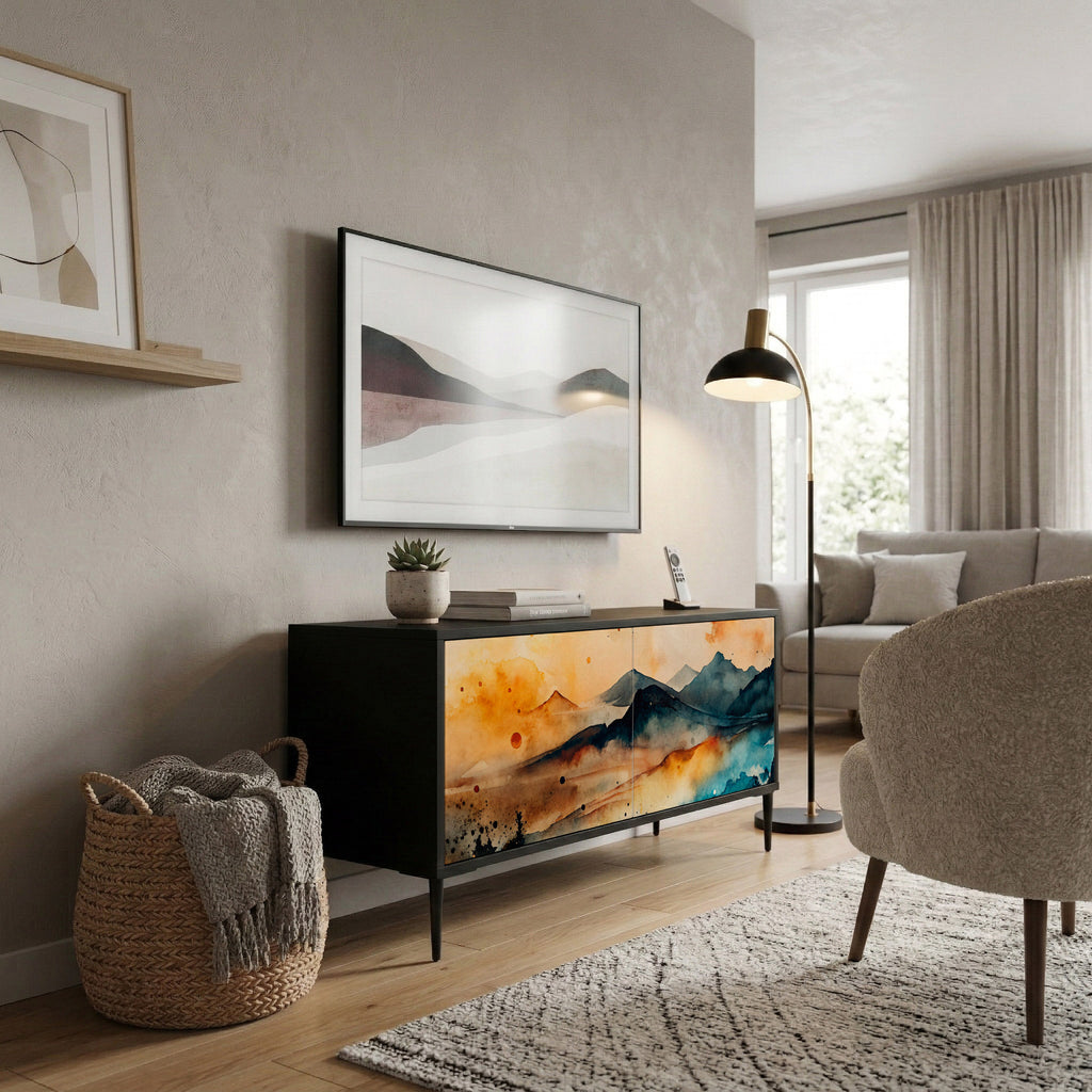 OMINOUS MOUNTAINS Kompaktes 2-türiges TV-Lowboard