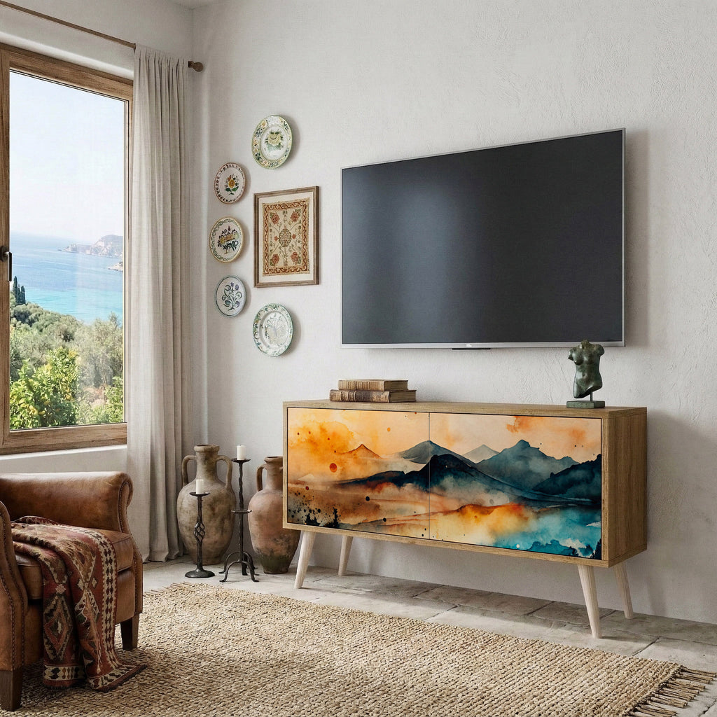 OMINOUS MOUNTAINS Kompaktes 2-türiges TV-Lowboard