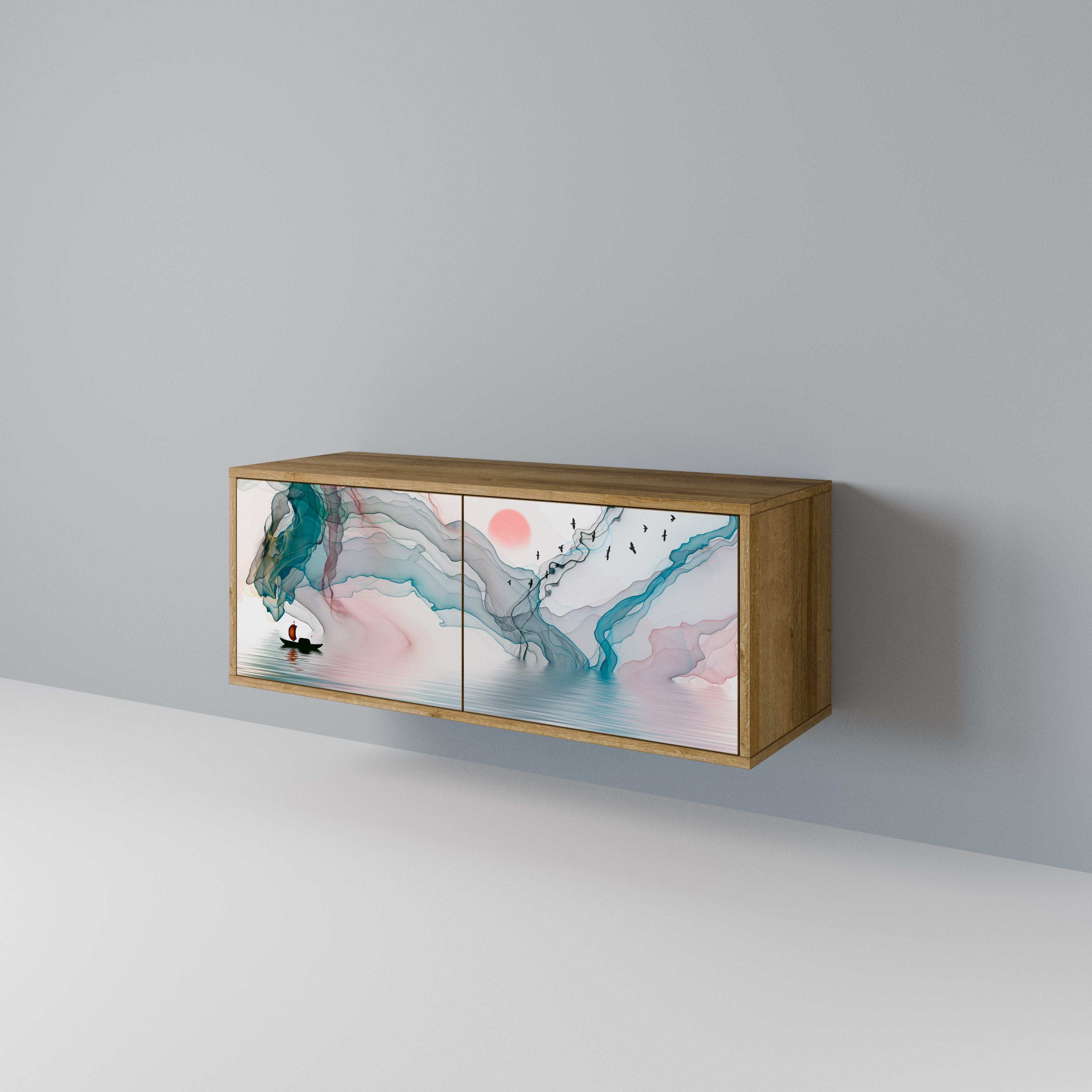 VELVET CROSSING Compact 2-Door TV Cabinet