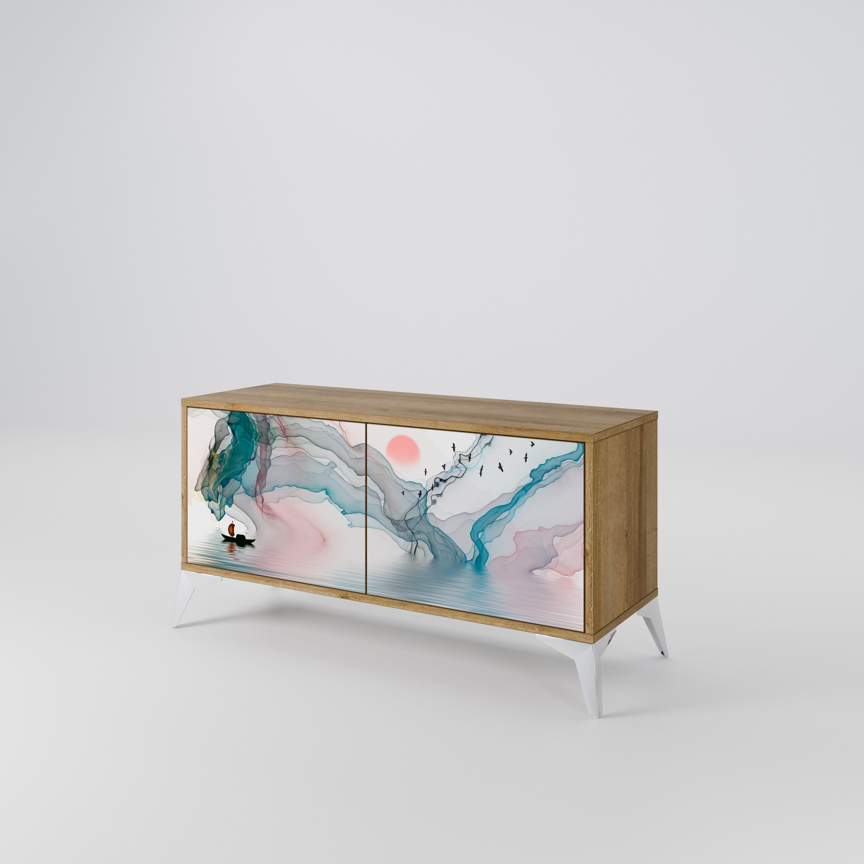 VELVET CROSSING Compact 2-Door TV Cabinet