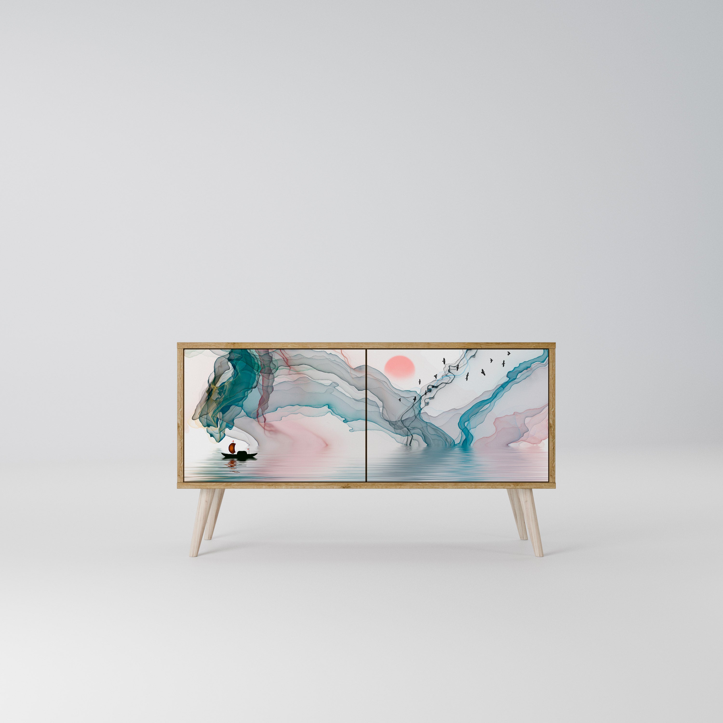 VELVET CROSSING Kompaktes 2-türiges TV-Lowboard