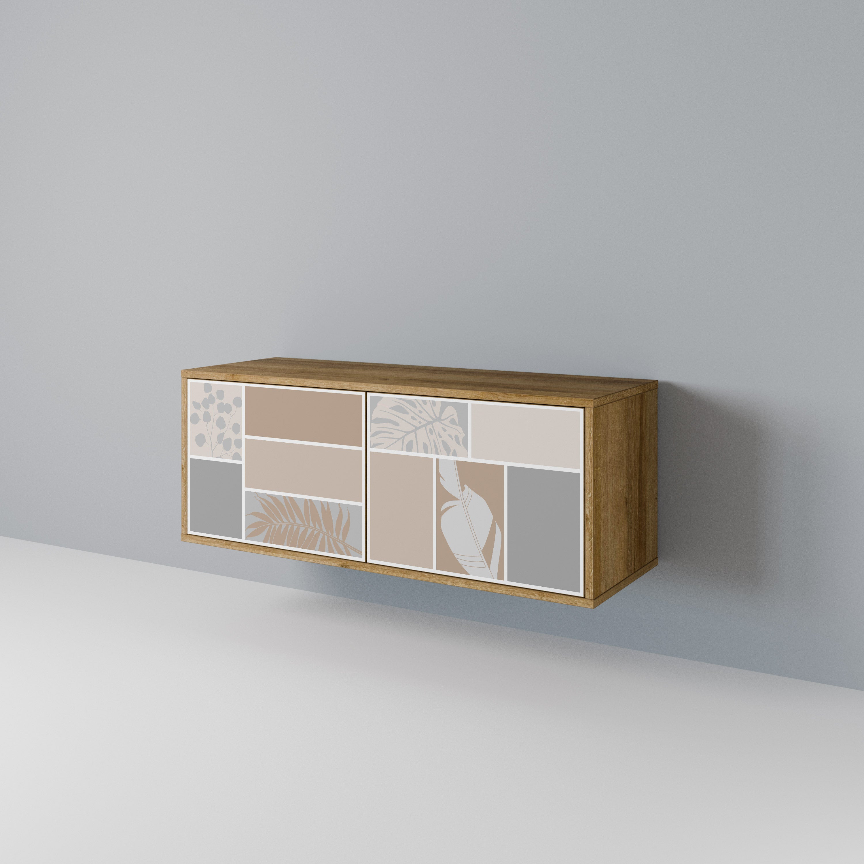 TROPICAL SHAPES Compact 2-Door TV Cabinet