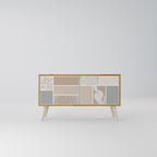 TROPICAL SHAPES Kompaktes 2-türiges TV-Lowboard