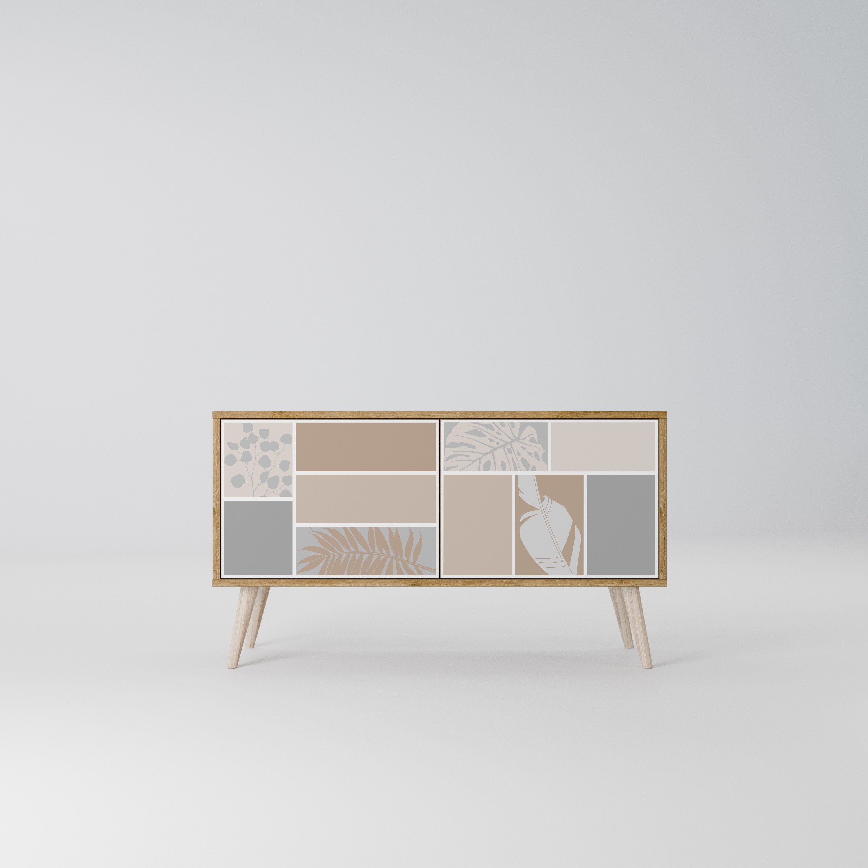 TROPICAL SHAPES Kompaktes 2-türiges TV-Lowboard