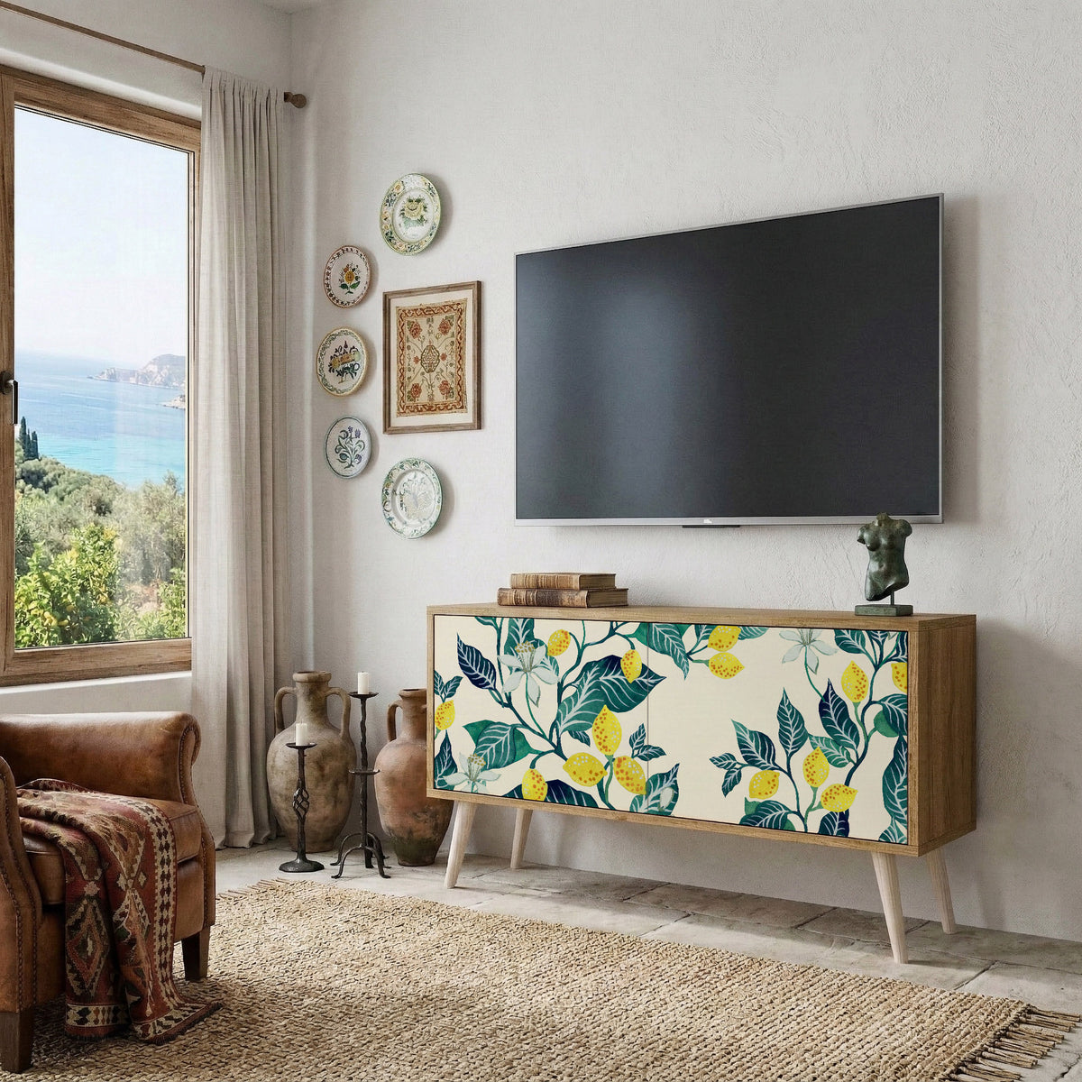 LEMON TREE Compact 2-Door TV Cabinet