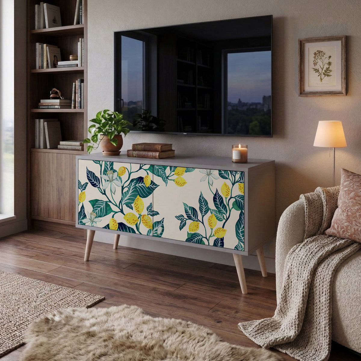 LEMON TREE Compact 2-Door TV Cabinet