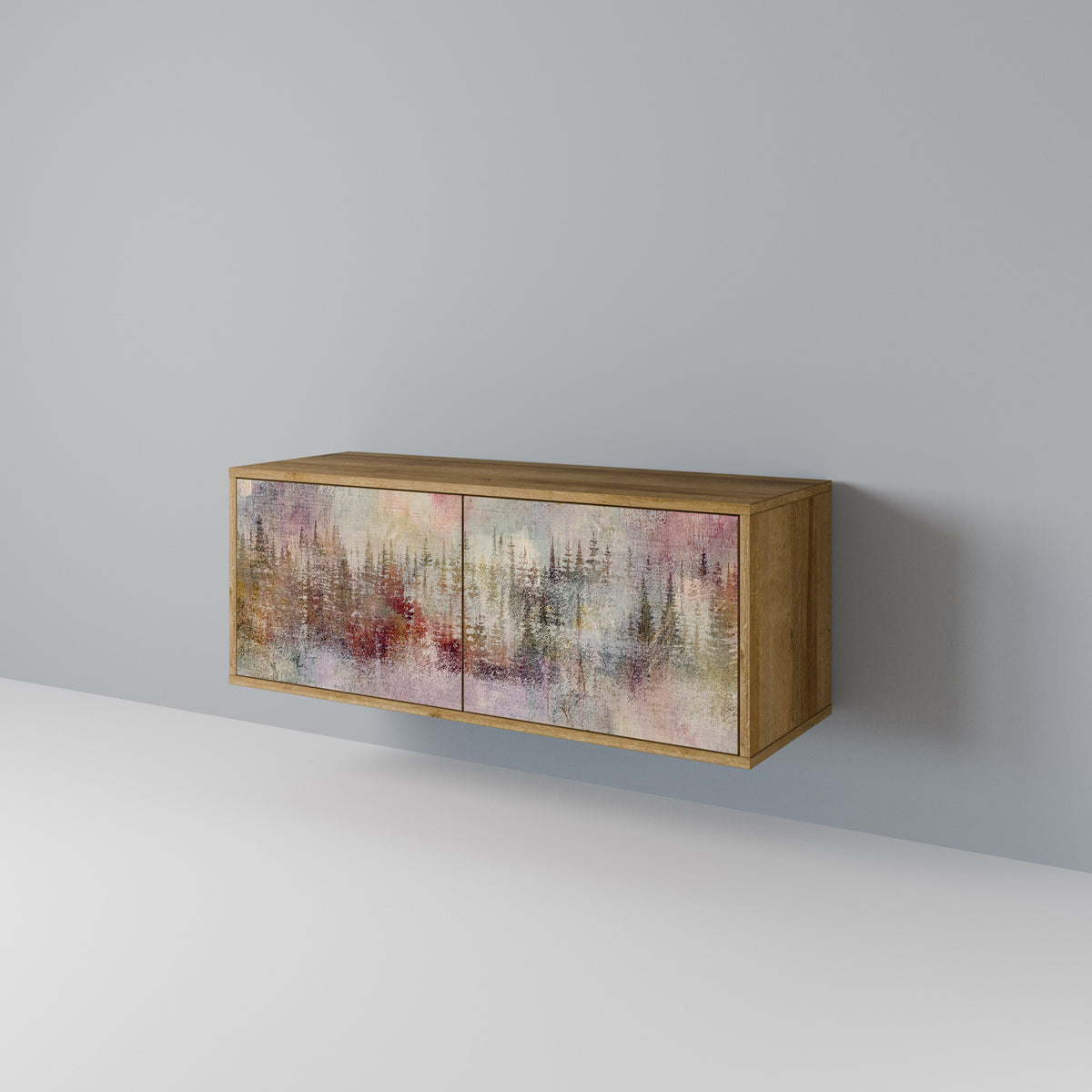 VEILED SUMMIT Compact 2-Door TV Cabinet