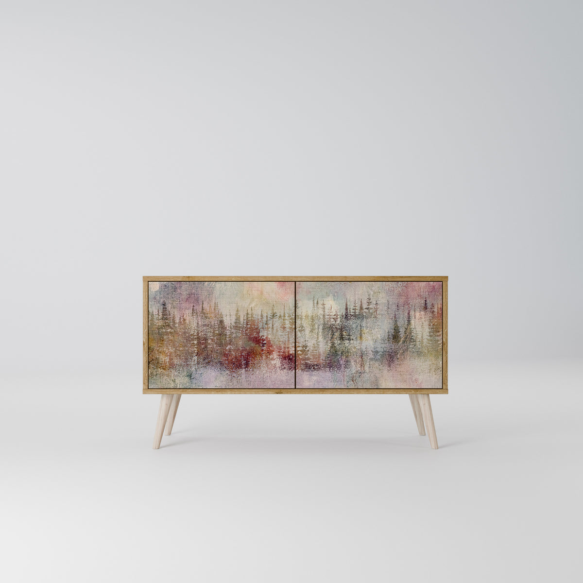 VEILED SUMMIT Compact 2-Door TV Cabinet