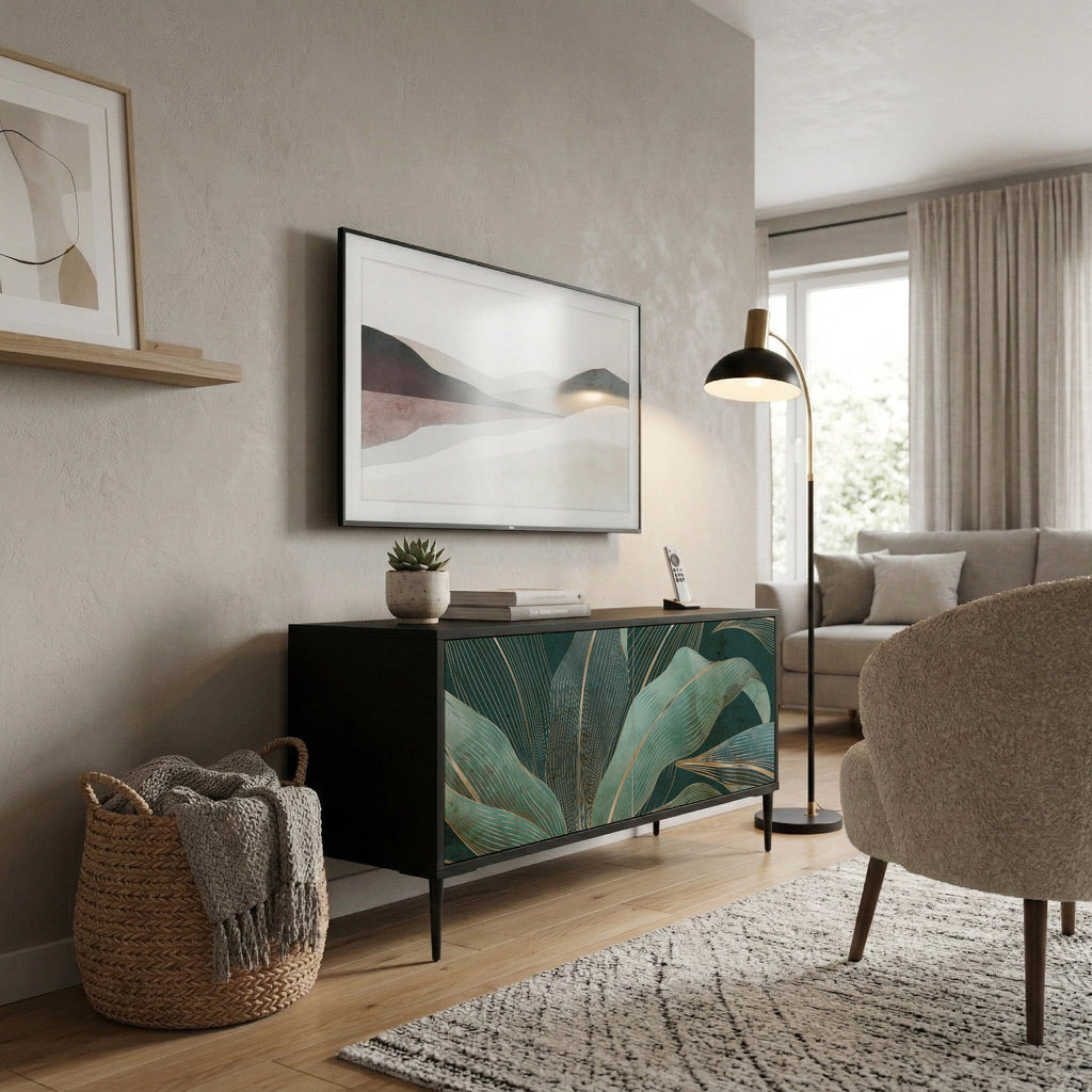 ROYAL GREEN Kompaktes 2-türiges TV-Lowboard