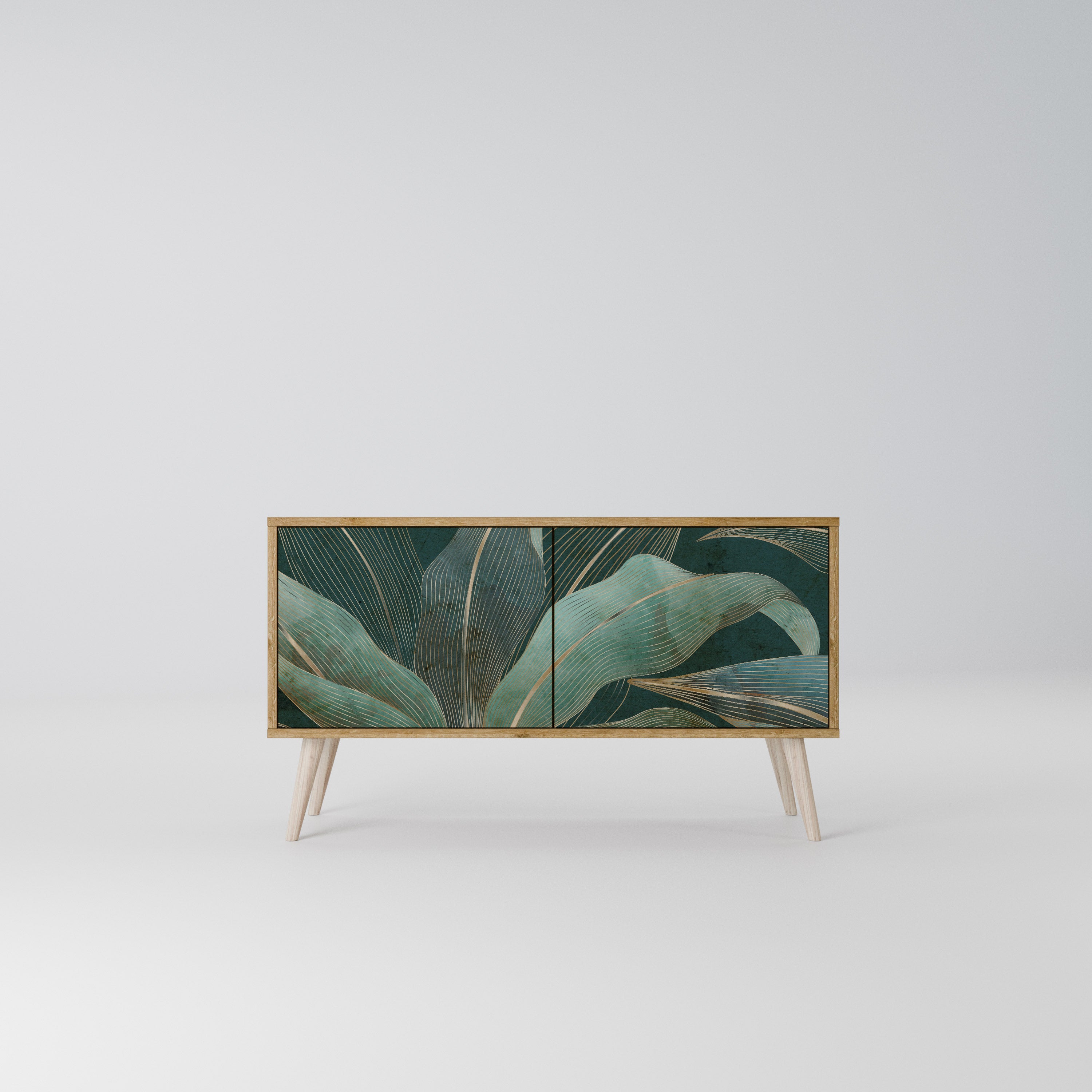 ROYAL GREEN Compact 2-Door TV Cabinet